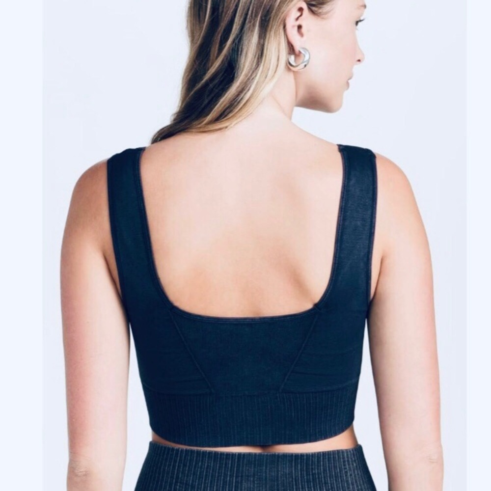 FREE PEOPLE Good Karma Square Neck Bra Top XS/S - Picture 3 of 8